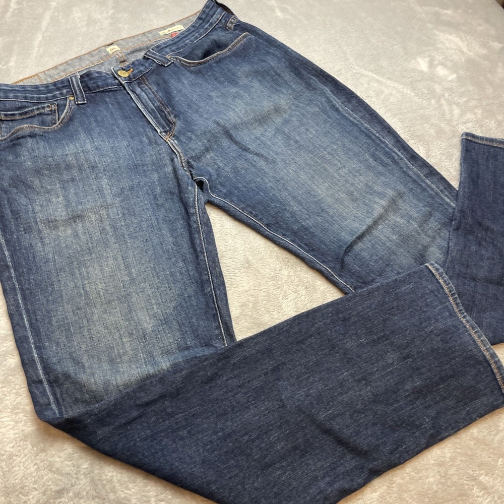 Agave Denim Mens No 12 Athletic Fit‎ Jeans Size 38 Blue Bixby Ranch Flex Stretch